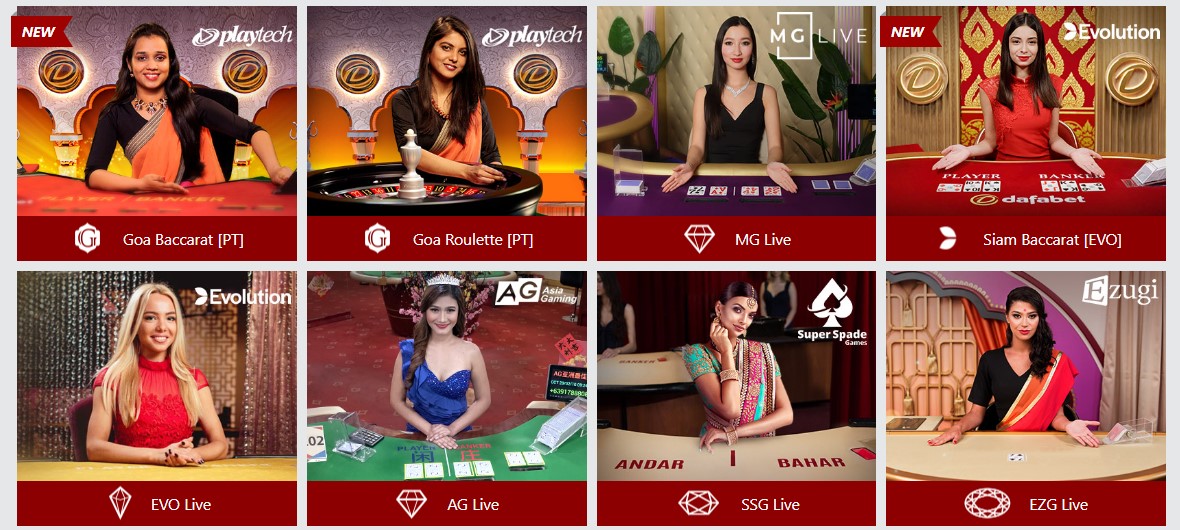 Dafabet Casino Games