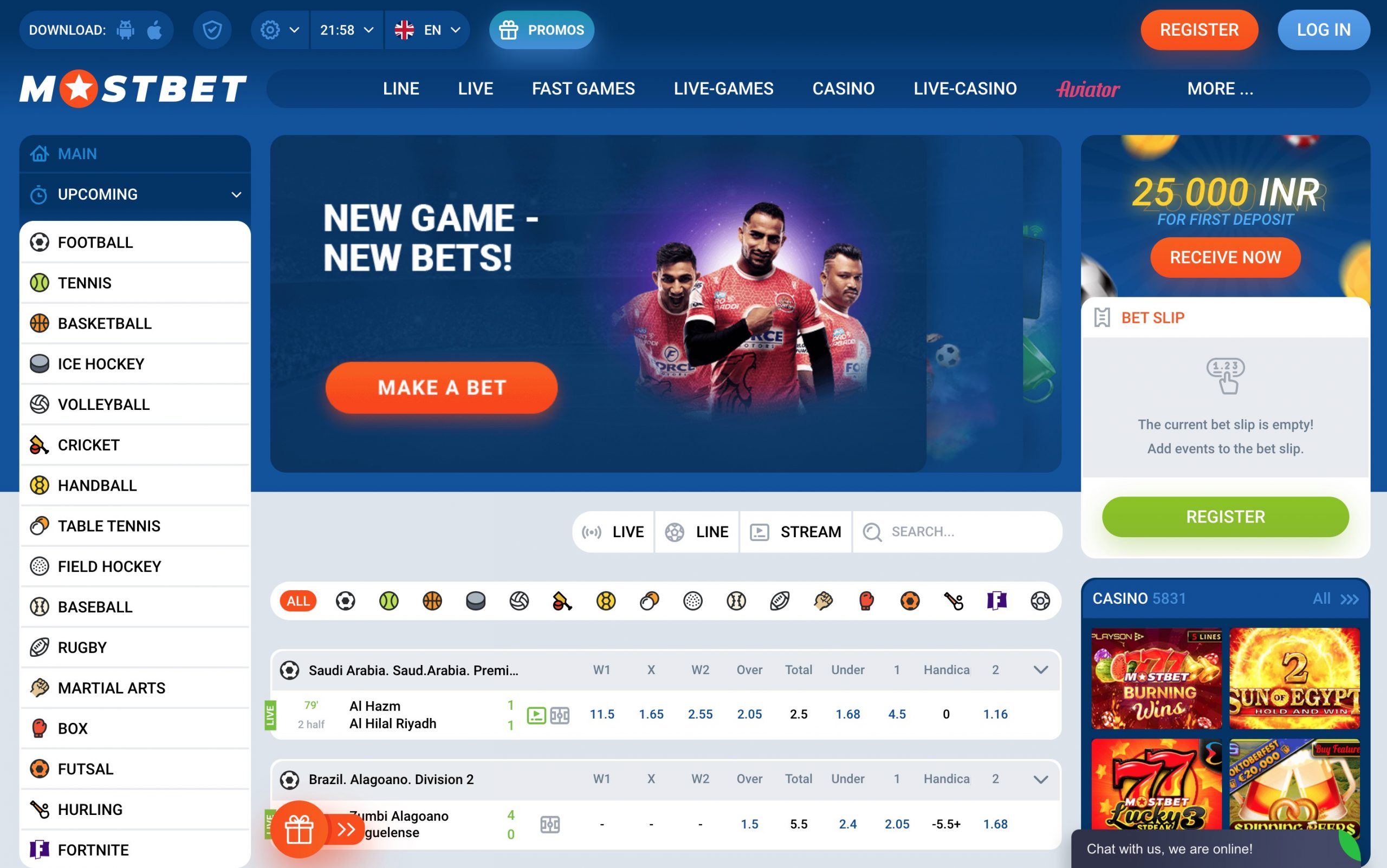 Mostbet India Website