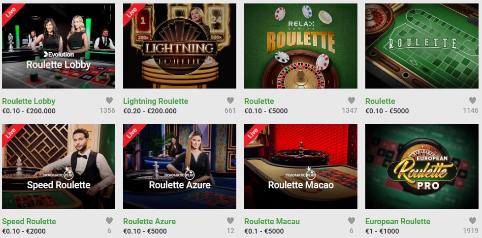 Unibet Casino Games