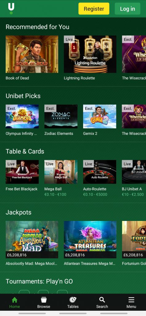 Unibet Mobile App