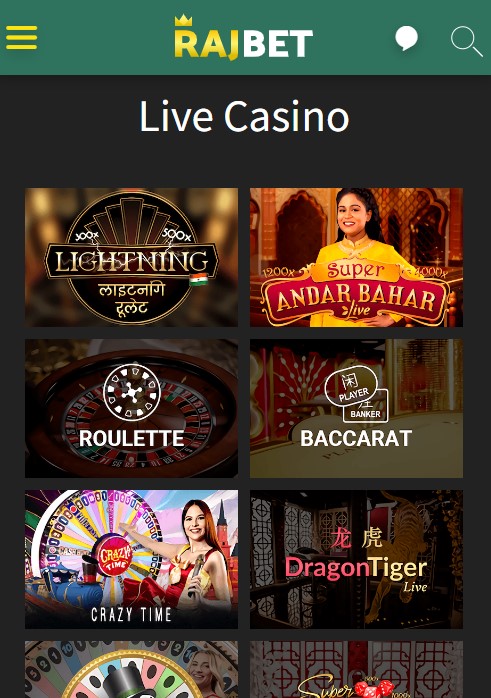 Rajbet Live Casino